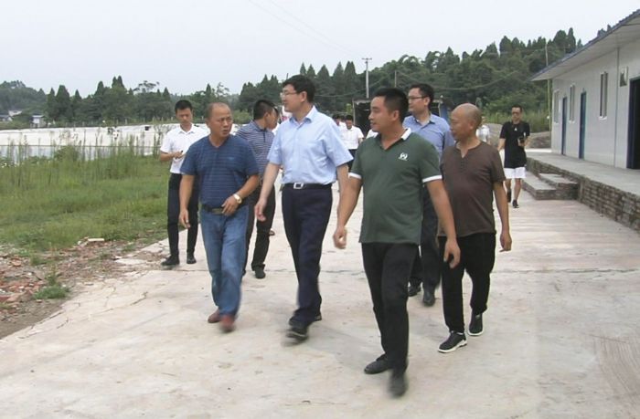 王志杰到梨树村指导脱贫。

