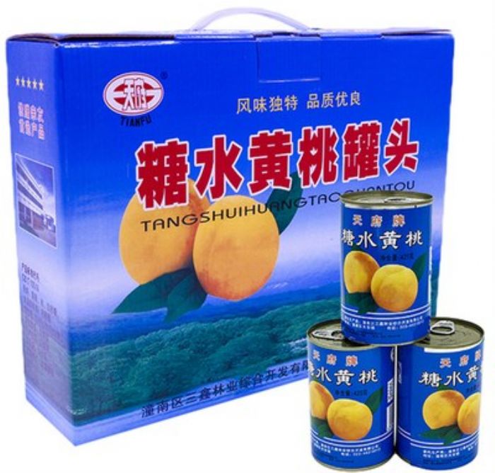 糖水黄桃罐头
