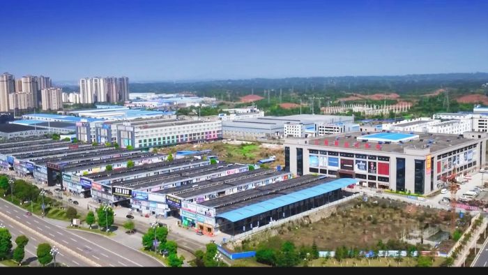西南国际灯具城全貌。

