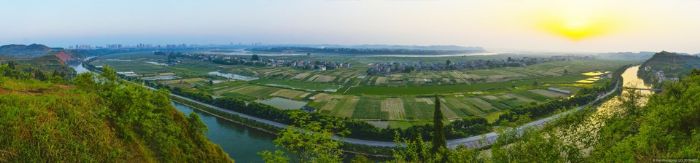 桂林双坝村无公害蔬菜基地.
