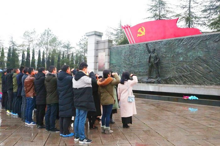 宣誓现场。
