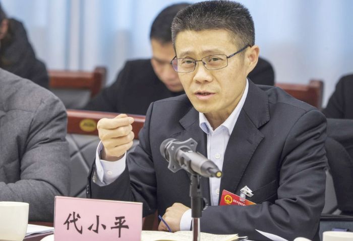 区人大代表代小平积极发言。杨毅摄
