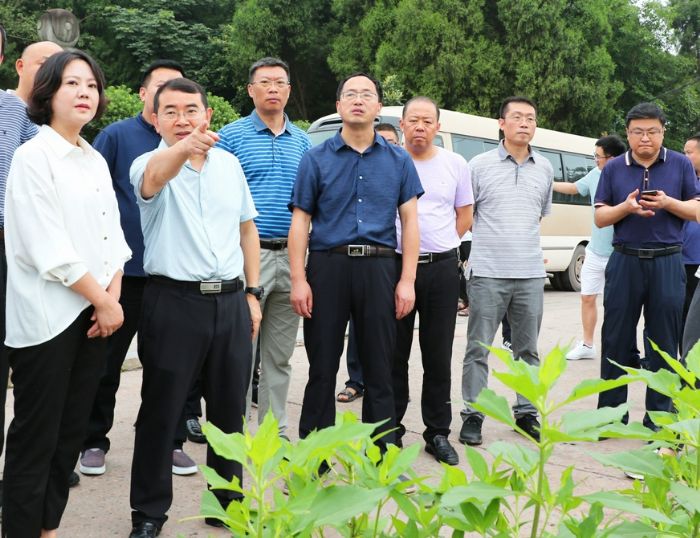 实地调研现场。
