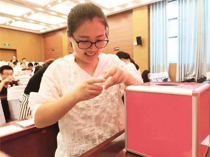 ▲抽签仪式现场。