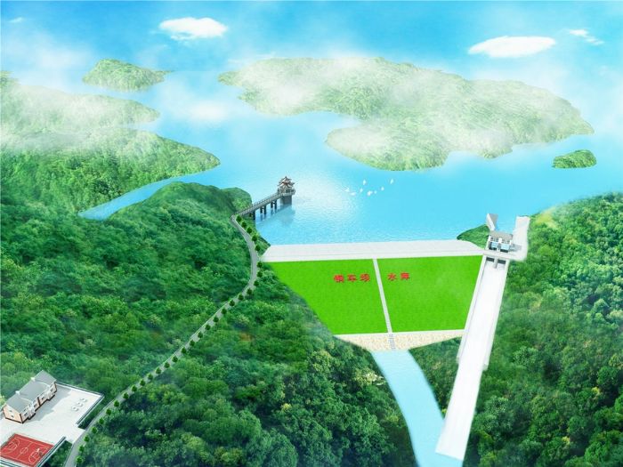 铜车坝水库效果图。
