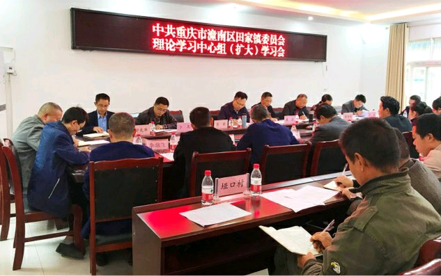 田家镇传达学习党的十九届四中全会精神
