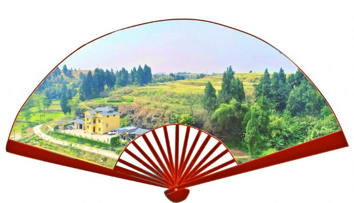 山清
　　水
　　秀“
　　美
　　丽田
　　家
　　”
