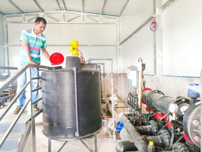 枳壳基地节水灌溉设施。
