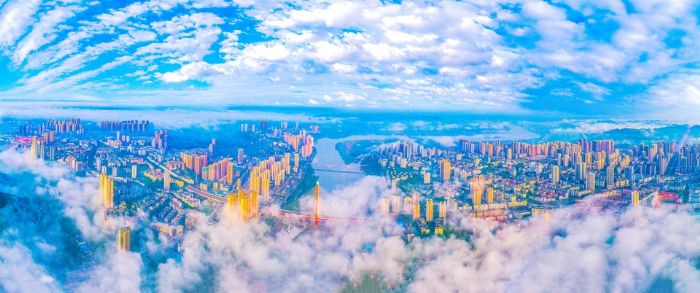 潼南城区。摄/杨毅
