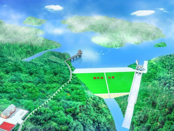 铜车坝水库效果图。
