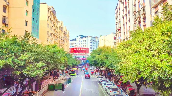 改造后三十米大街焕然一新。
