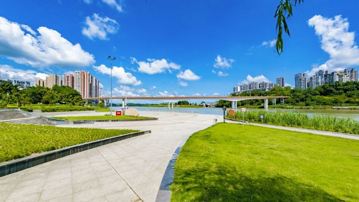 城市边角地变身生态公园。特约摄影王华侨
