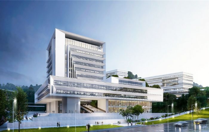 上图：行政会议中心及电力科技博物馆。
